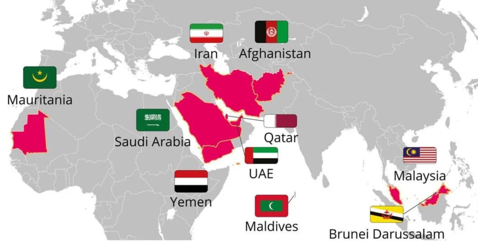 Countries where leaving your religion (apostasy) is criminalized