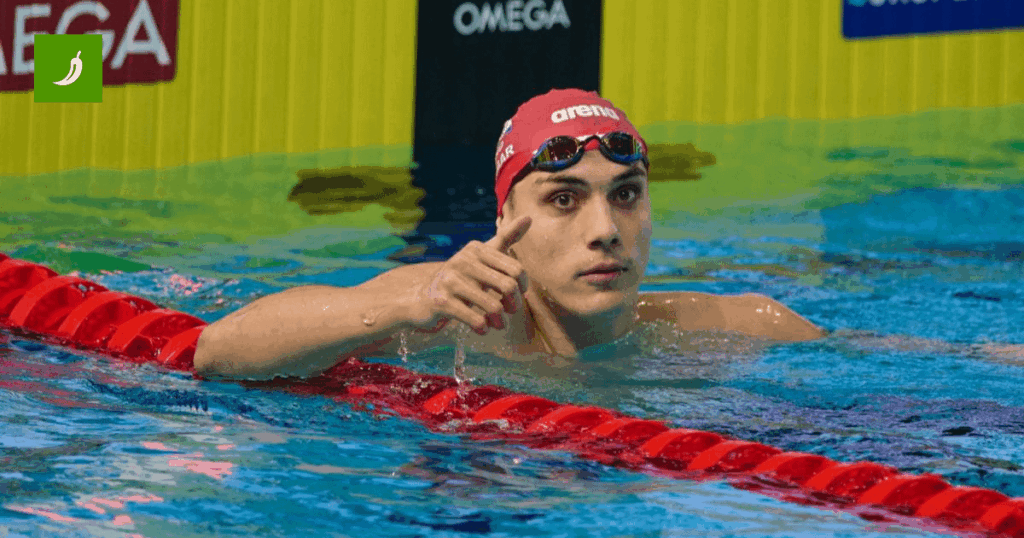 A great day for Croatian swimming. Jere Hribar won European silver