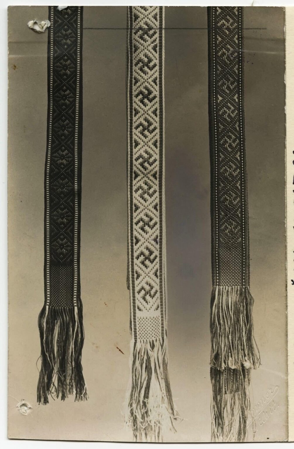 Photo of Lithuanian traditional tapes, 1932