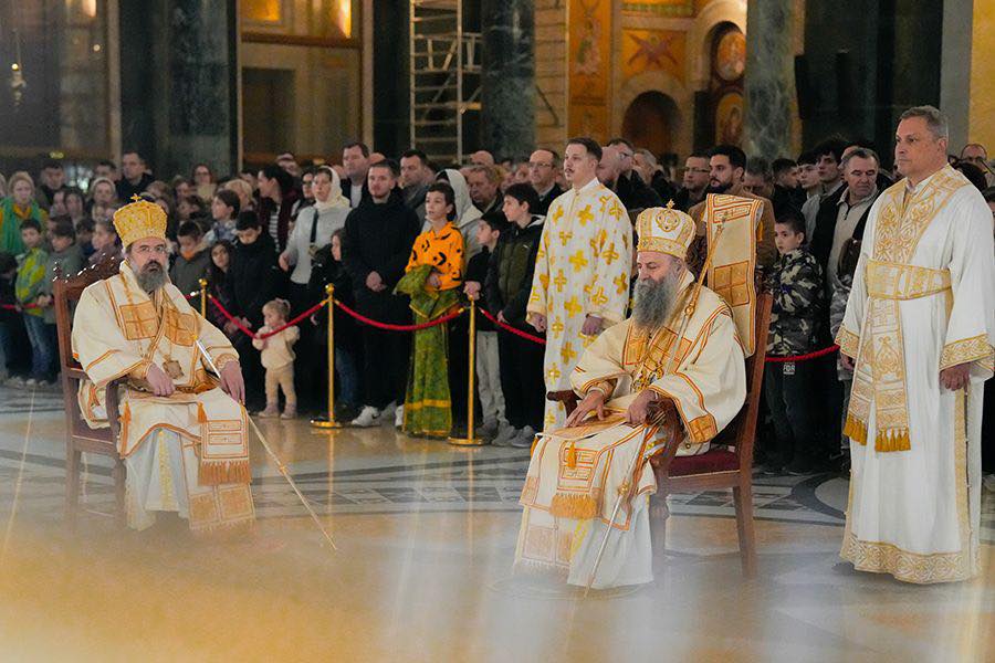 Patriarch of Serbia celebrates the Feast of Detinjci at the Church of Saint Sava
