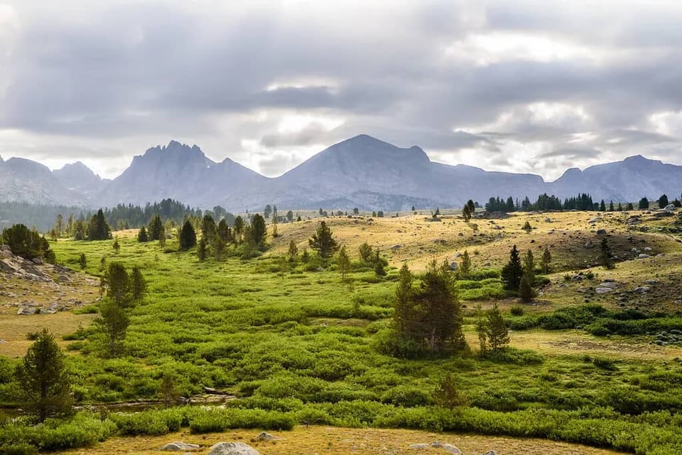 Sunrise in the Wind River Range, Wyoming