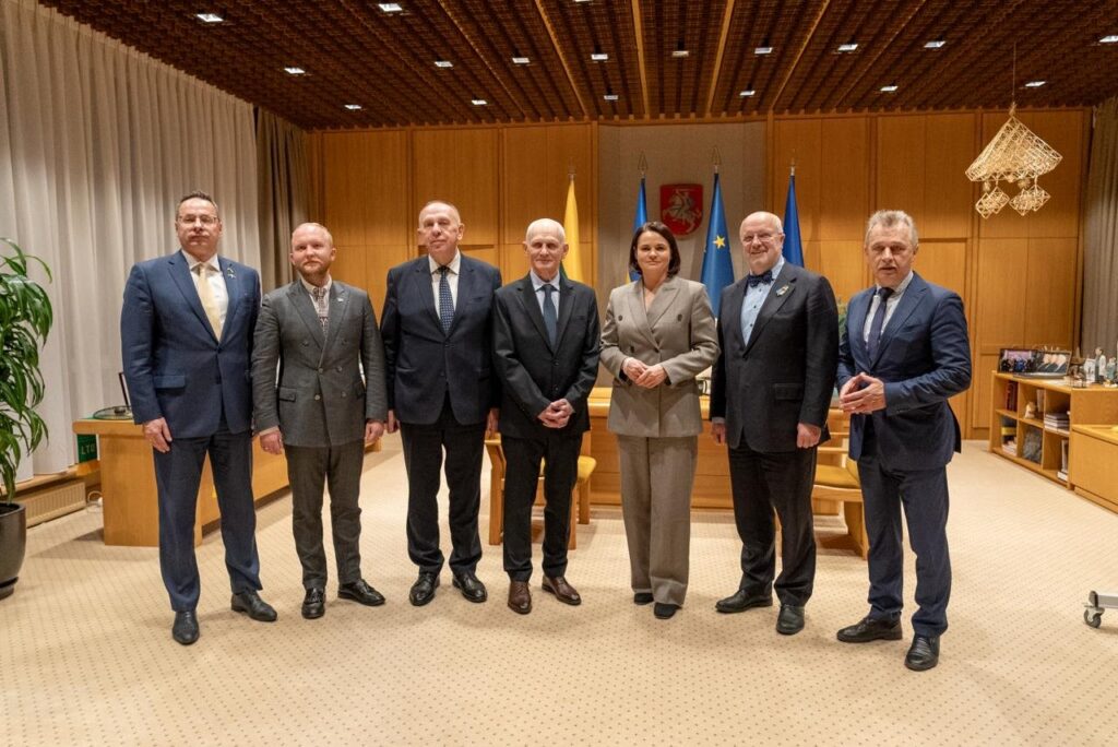 Sviatlana Tsikhanouskaya and Ales Bialiatski met with Lithuanian Seimas Speaker Juozas Olekas