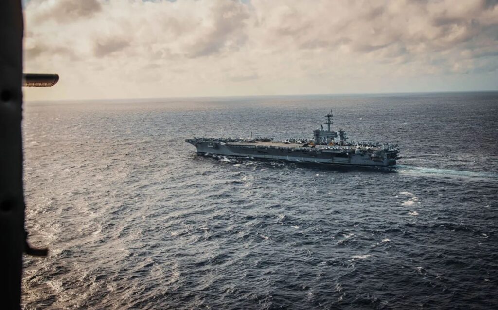 the aircraft carrier USS Nimitz arrived in the US after completing its final deployment in the Pacific