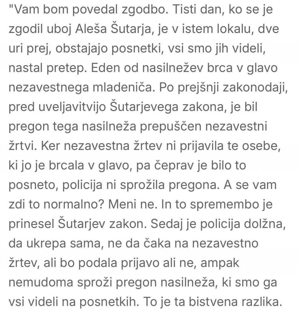 Dove on Šutarje's marriage: I will tell you a story.