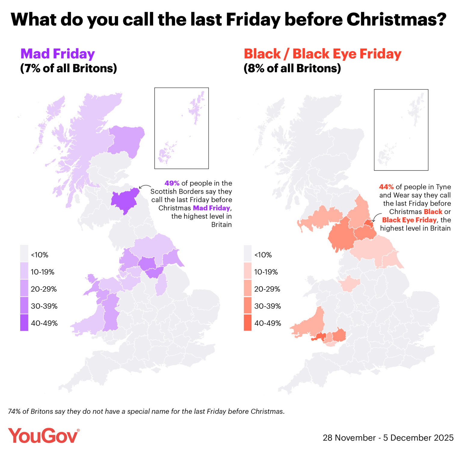 [OC] Where do Britons have a name for the last Friday before Christmas?