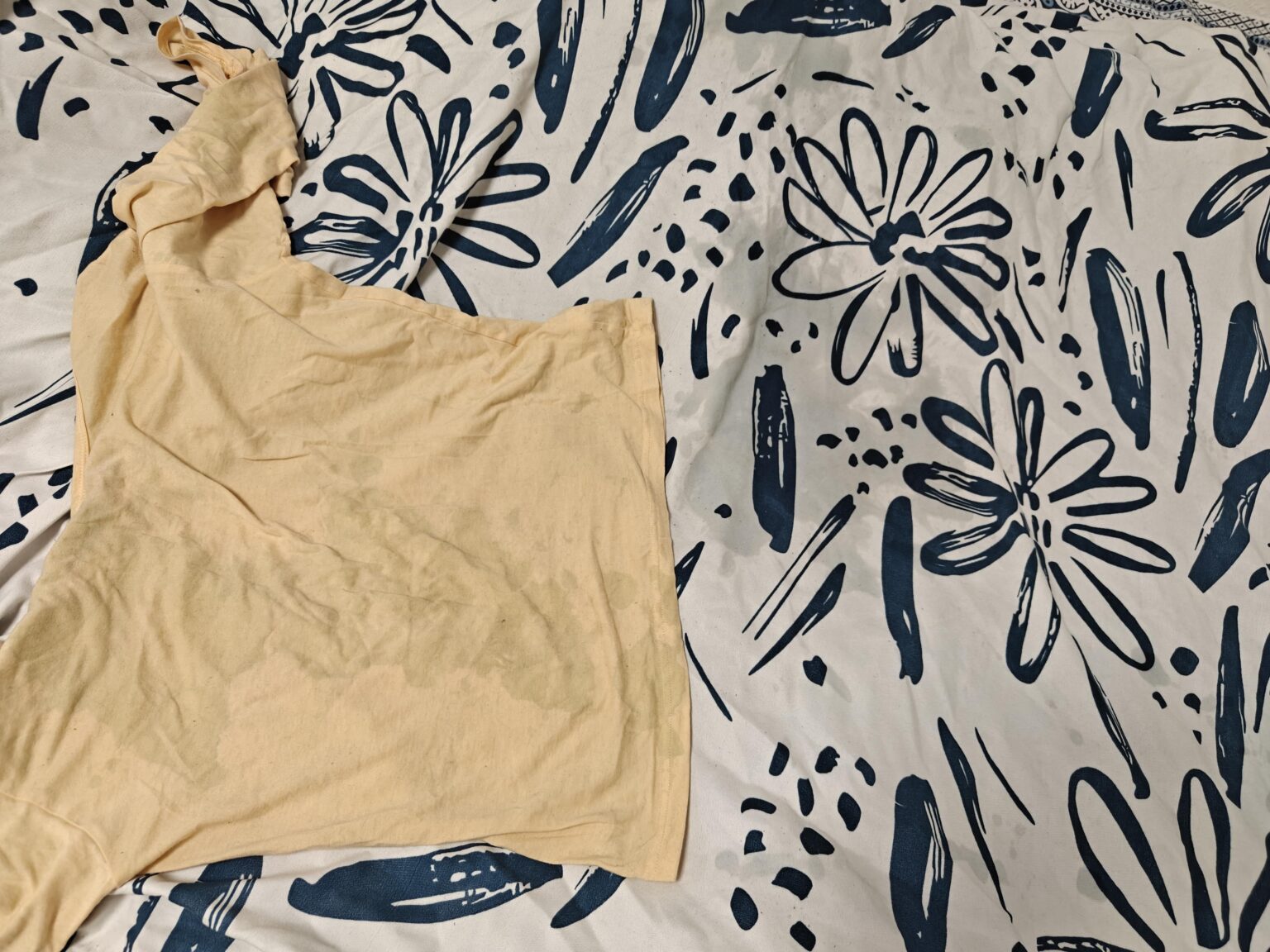 Clothes always have a laundry stain