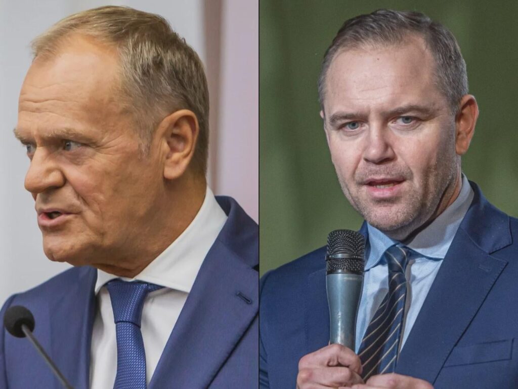 Nawrocki spoke about defending the western border. An exchange of words took place with Tusk