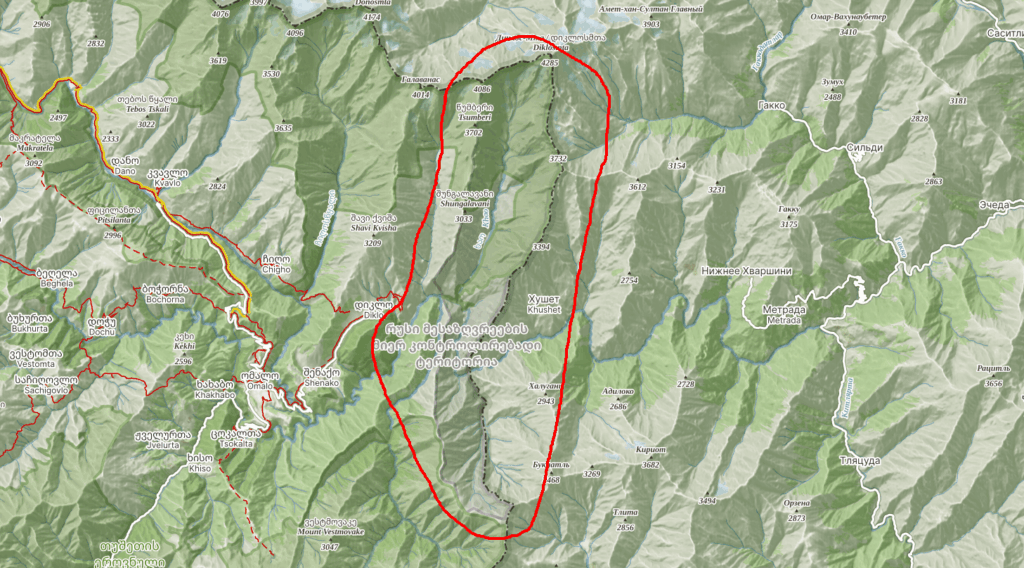 Occupied territory in Tusheti?