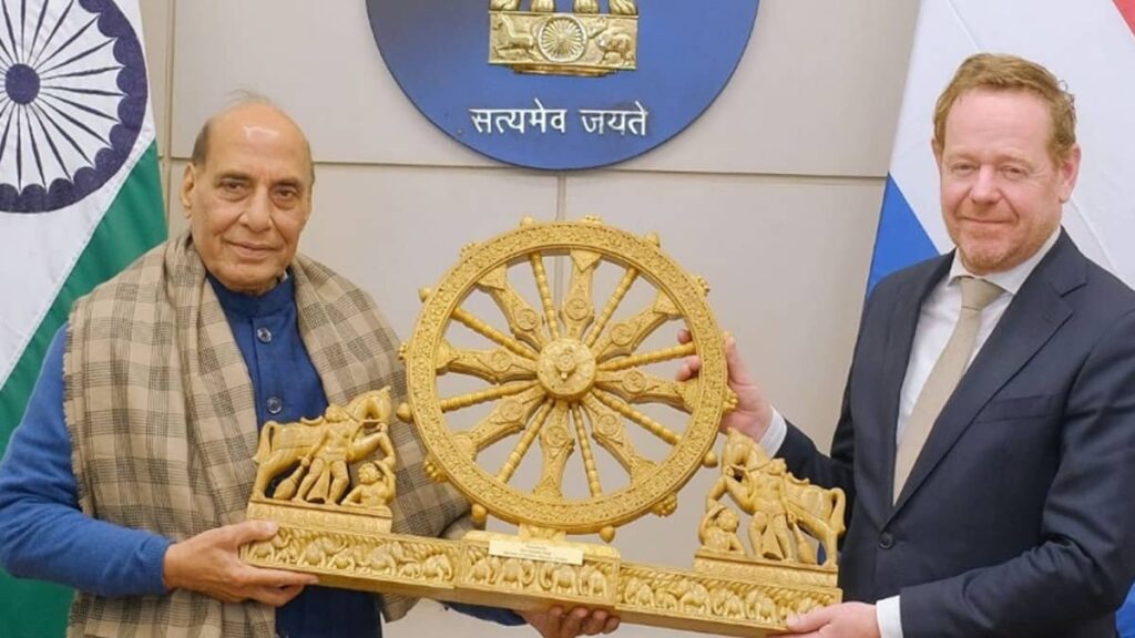Rajnath Singh Meets Netherlands’ Foreign Minister; Letter of Intent on Defence Cooperation Inked Rajnath Singh Meets Netherlands