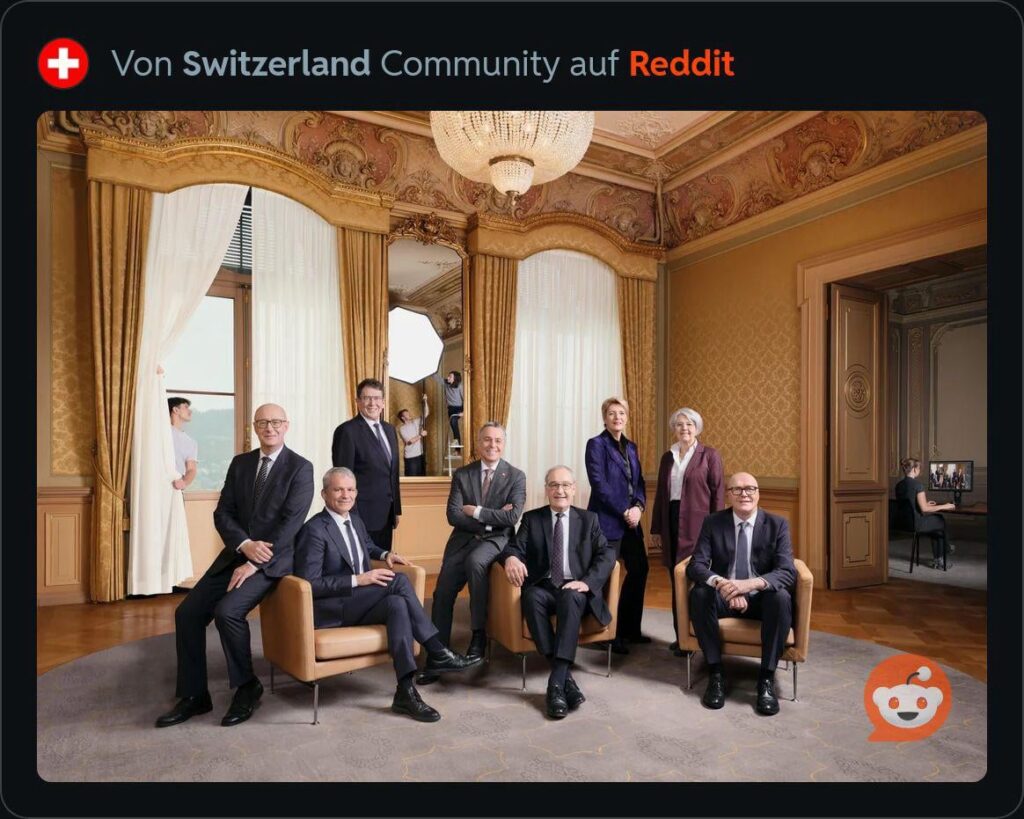 official photo of the Swiss government