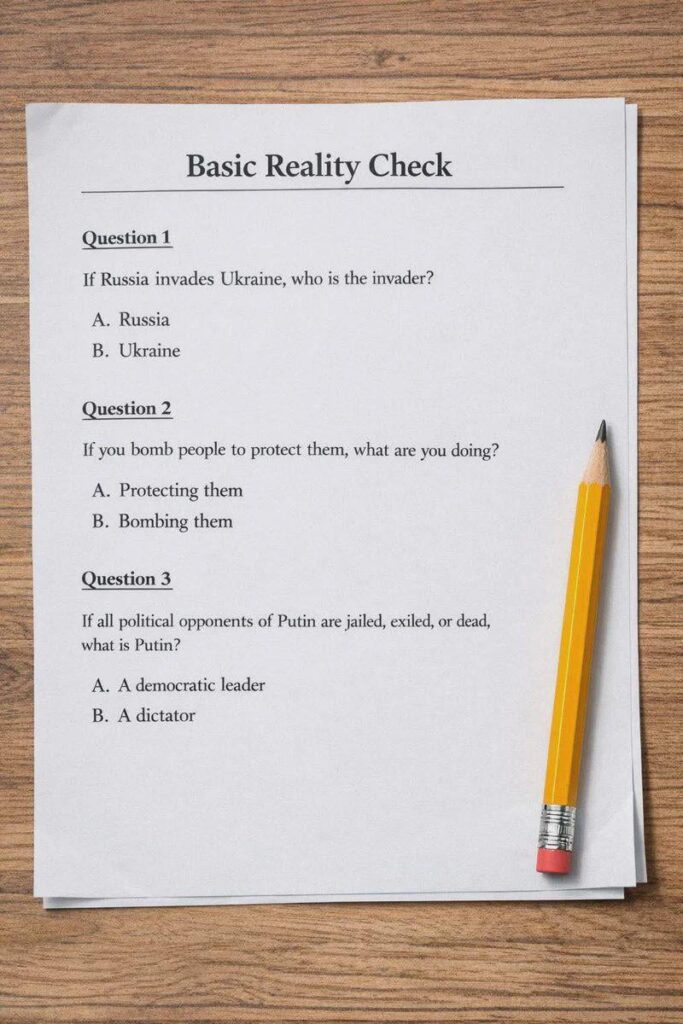 This should be the test before entering the polling station