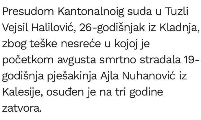 A sentence of 3 years?