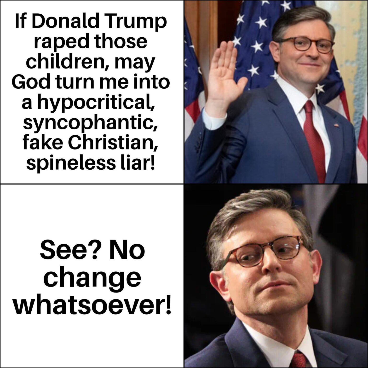 Mike Johnson offers irrefutable proof that Trump is innocent!