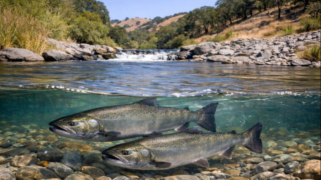 After decades of absence, Chinook salmon return to Alameda Creek thanks to environmental restoration and the resumption of fish migration.