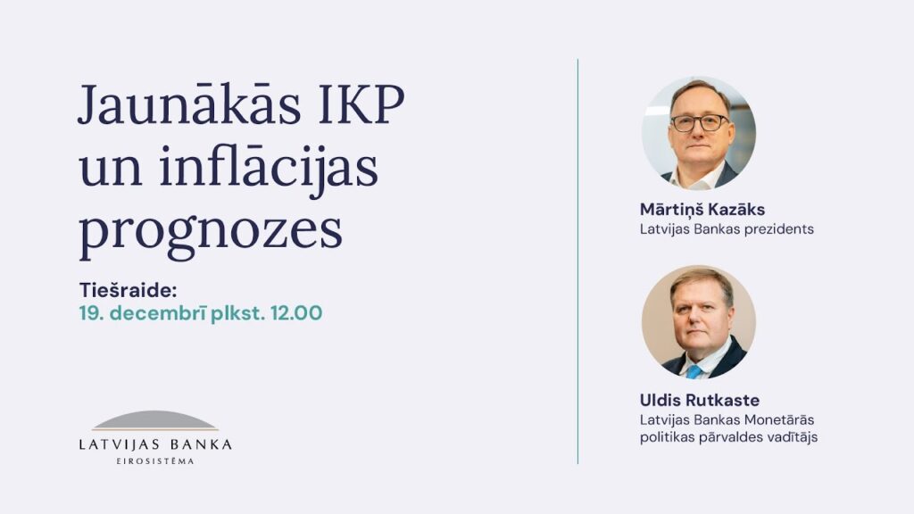 Latvian central bank gives its end-of-year economic forecasts / Article