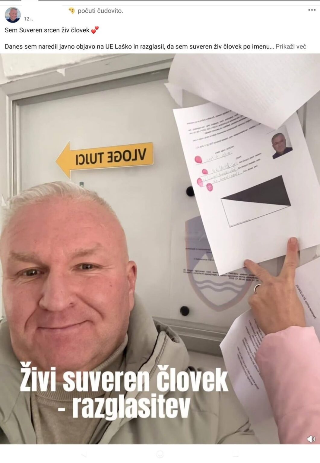 A well-known anti-vaxxer from Ljubljana became a sovereign citizen