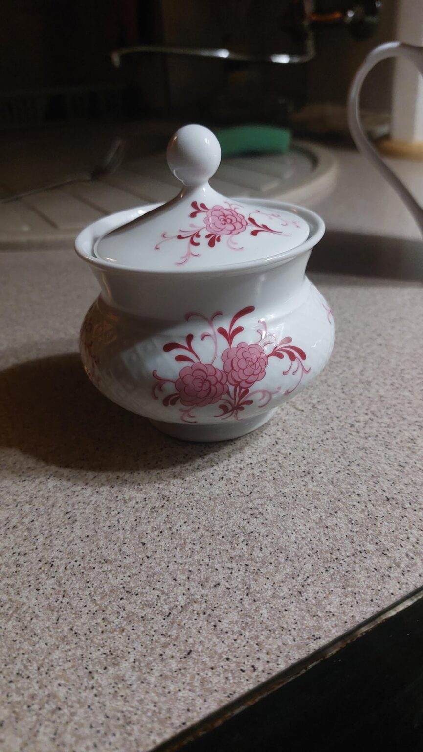 Got this beautiful sugar bowl and it seem it's from germany. Can anyone tell me more about it's orgin?