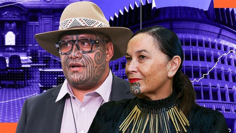 Te Pāti Māori. leaders Rawiri Waititi and Debbie Ngarewa-Packer.