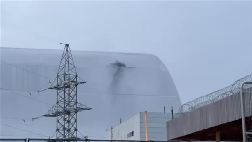 UN nuclear watchdog says protective steel structure at Chernobyl damaged in drone attack
