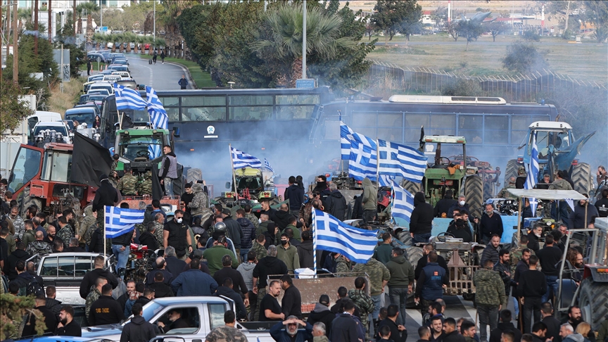 Farmers escalate protests across Greece with road, port blockades
