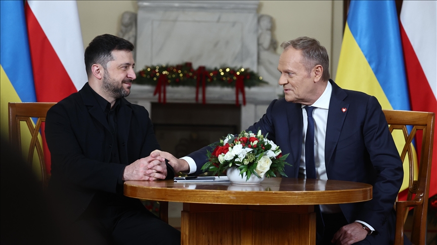 Polish Premier Tusk calls Ukrainian President Zelenskyy ‘a hero in Poland’ Polish Premier Tusk calls Ukrainian President Zelenskyy 'a hero in Poland'