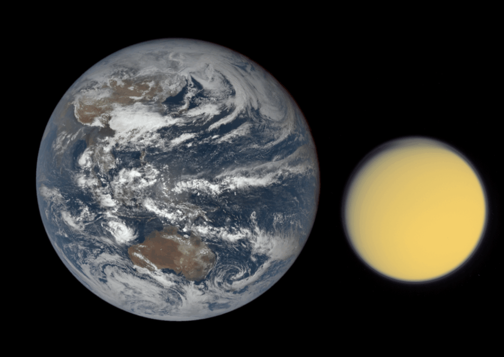 Earth and Titan Comparison
