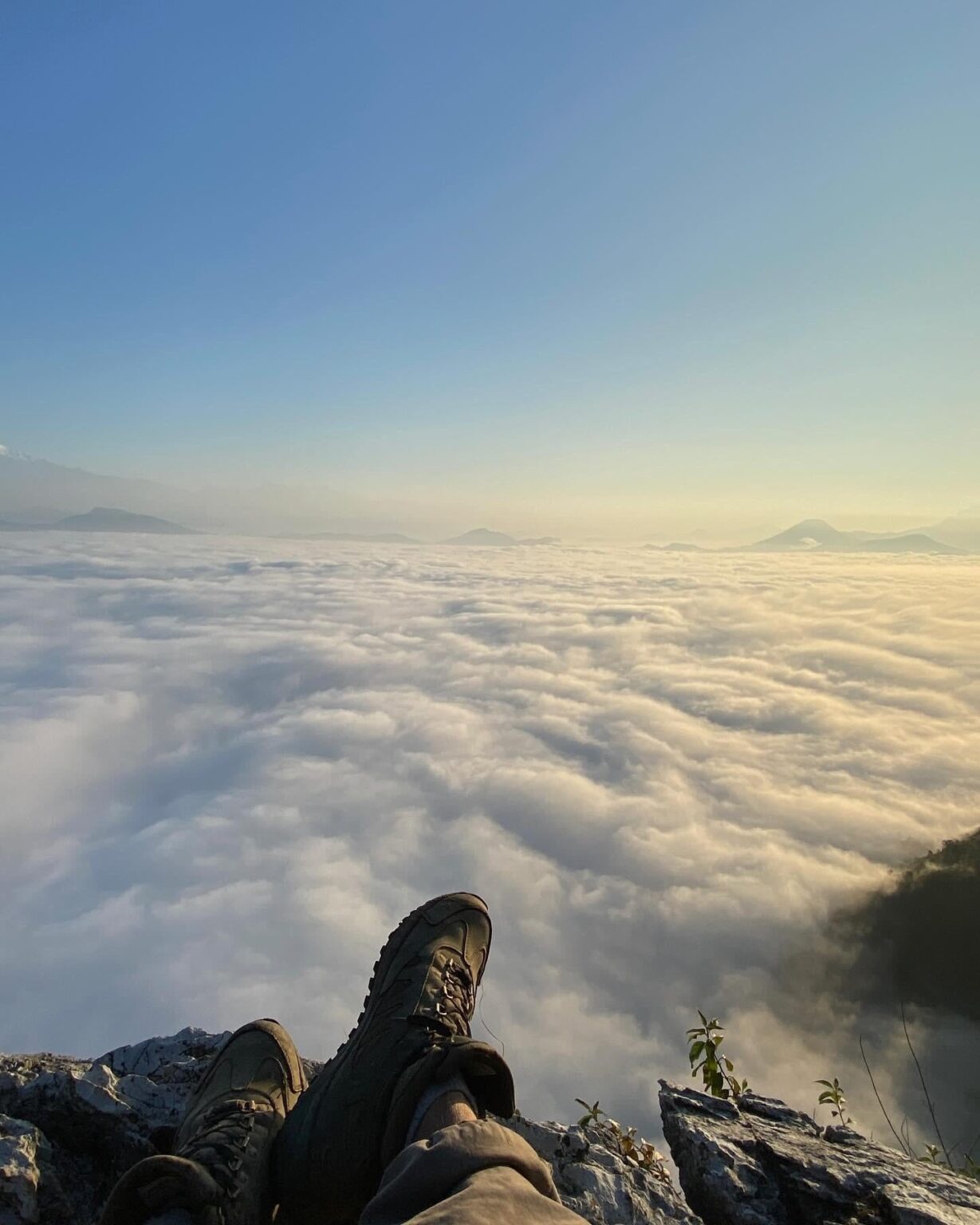 After a high climb in Himalaya