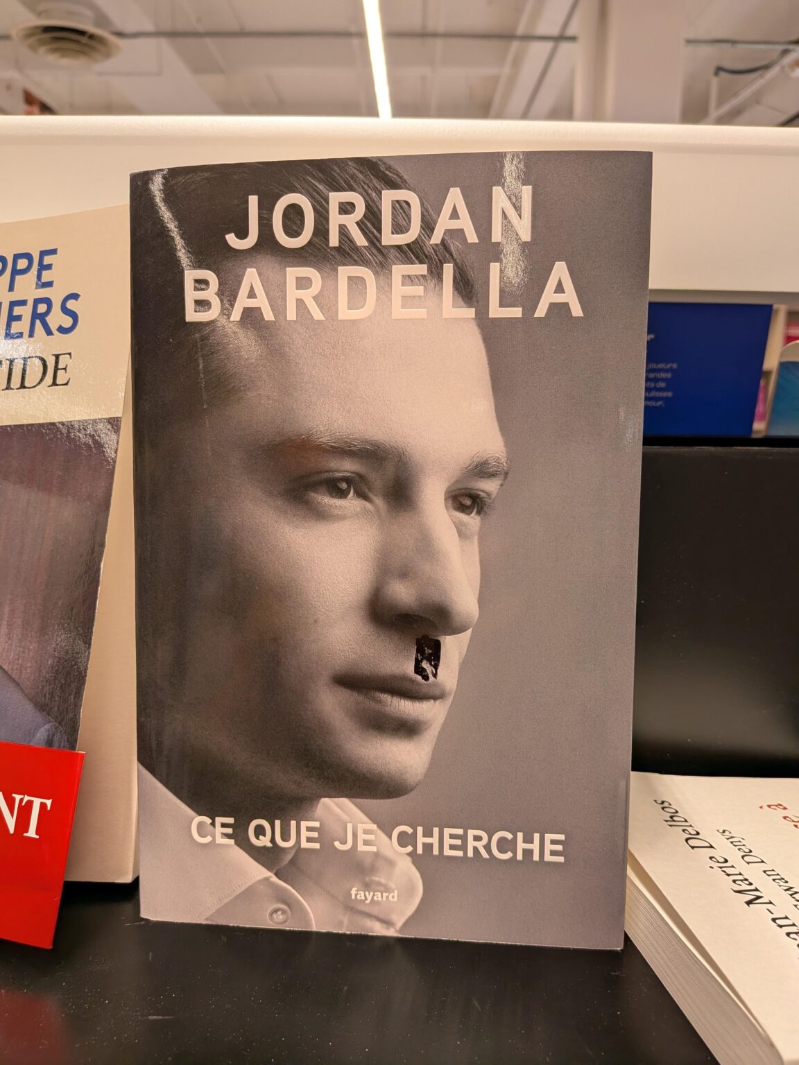 Someone scraped the polish under Jordan's nose