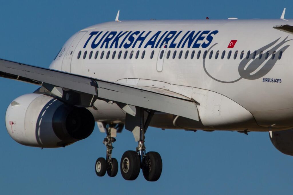 Türkiye gifts $11.9M Airbus government jet to Albania to boost diplomatic ties A Turkish Airlines Airbus A319 during landing at an airport. (Adobe Stock Photo)