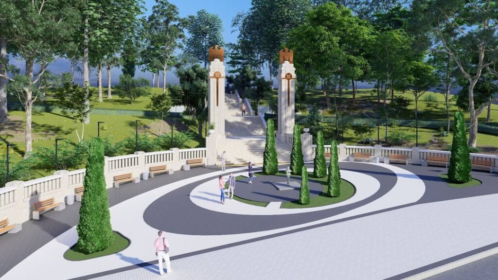The works at the Memorial Complex Cimitirul Eroilor on the last hundred meters!
