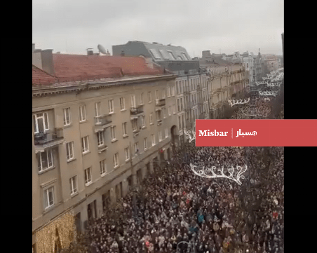 Video Shows Protests in Lithuania Over Public Broadcaster Law Changes, Unrelated to Putin Video Shows Protests in Lithuania Over Public Broadcaster Law Changes, Unrelated to Putin