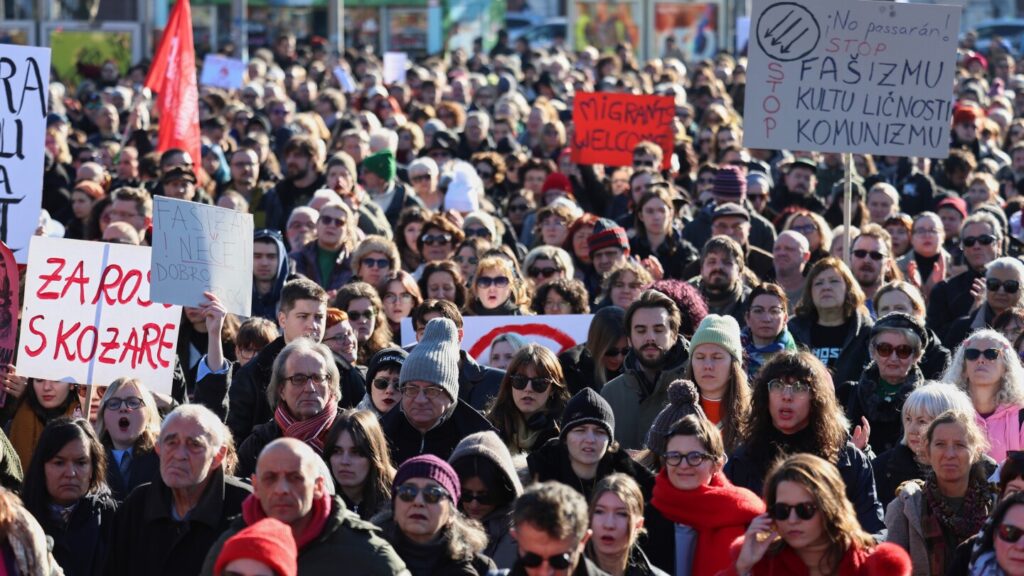 Thousands protest far-right surge in Croatia following incidents