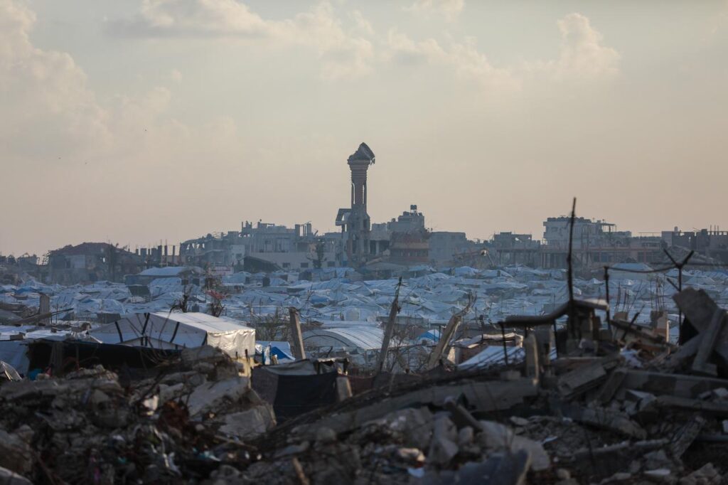 Palestinians struggle to live under harsh conditions at the Jabalia Refugee Camp amid Israeli attacks in northern Gaza City, Gaza, Dec. 23, 2025. (AA Photo)