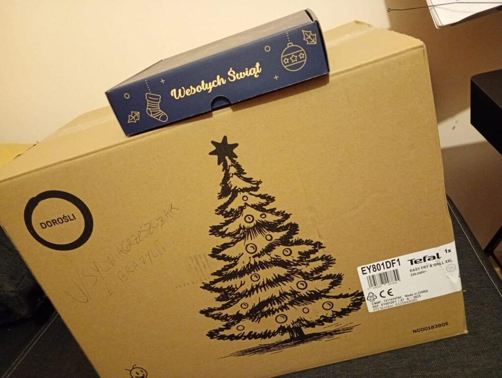 Christmas packages from Biedronka