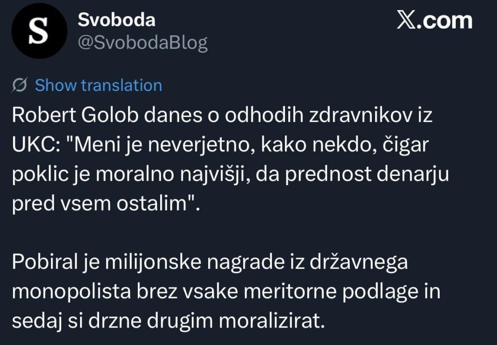 Dr. Robert Golob moralizes