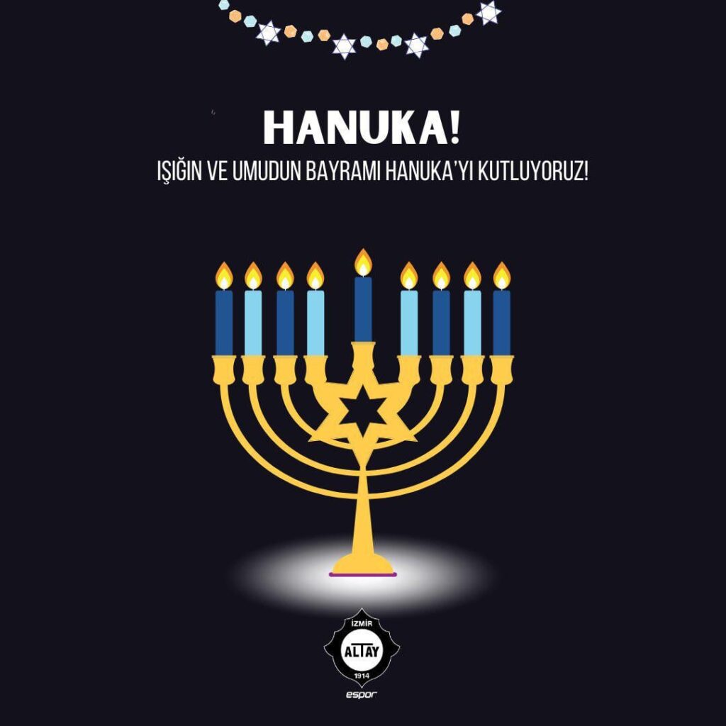 Altay SK is being targeted because it celebrates the Jewish Holiday.