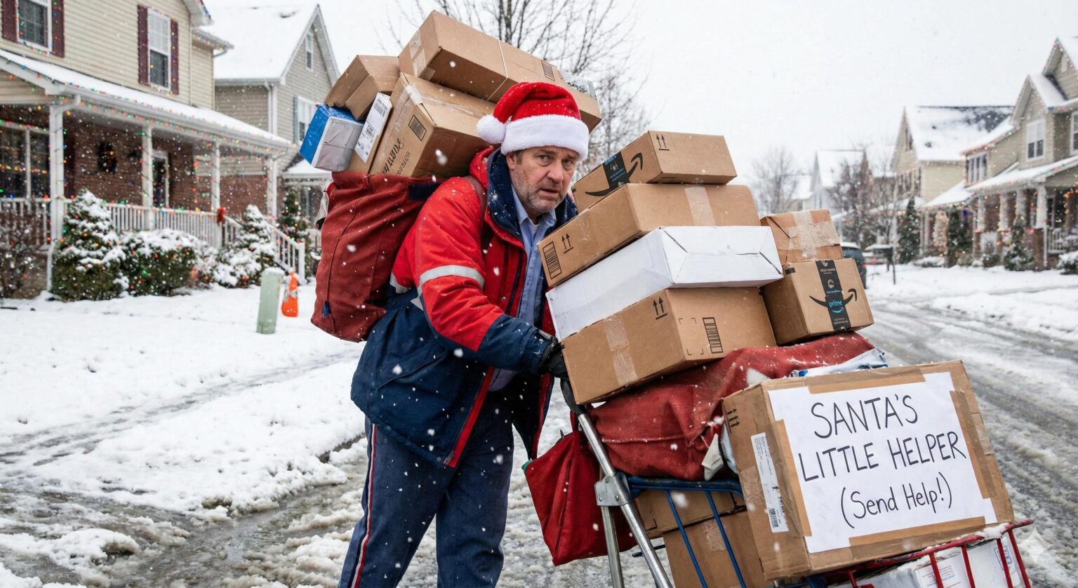 What it's like to be a postman in December: