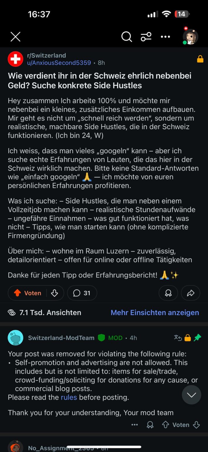 Was my post removed fairly? 🤔