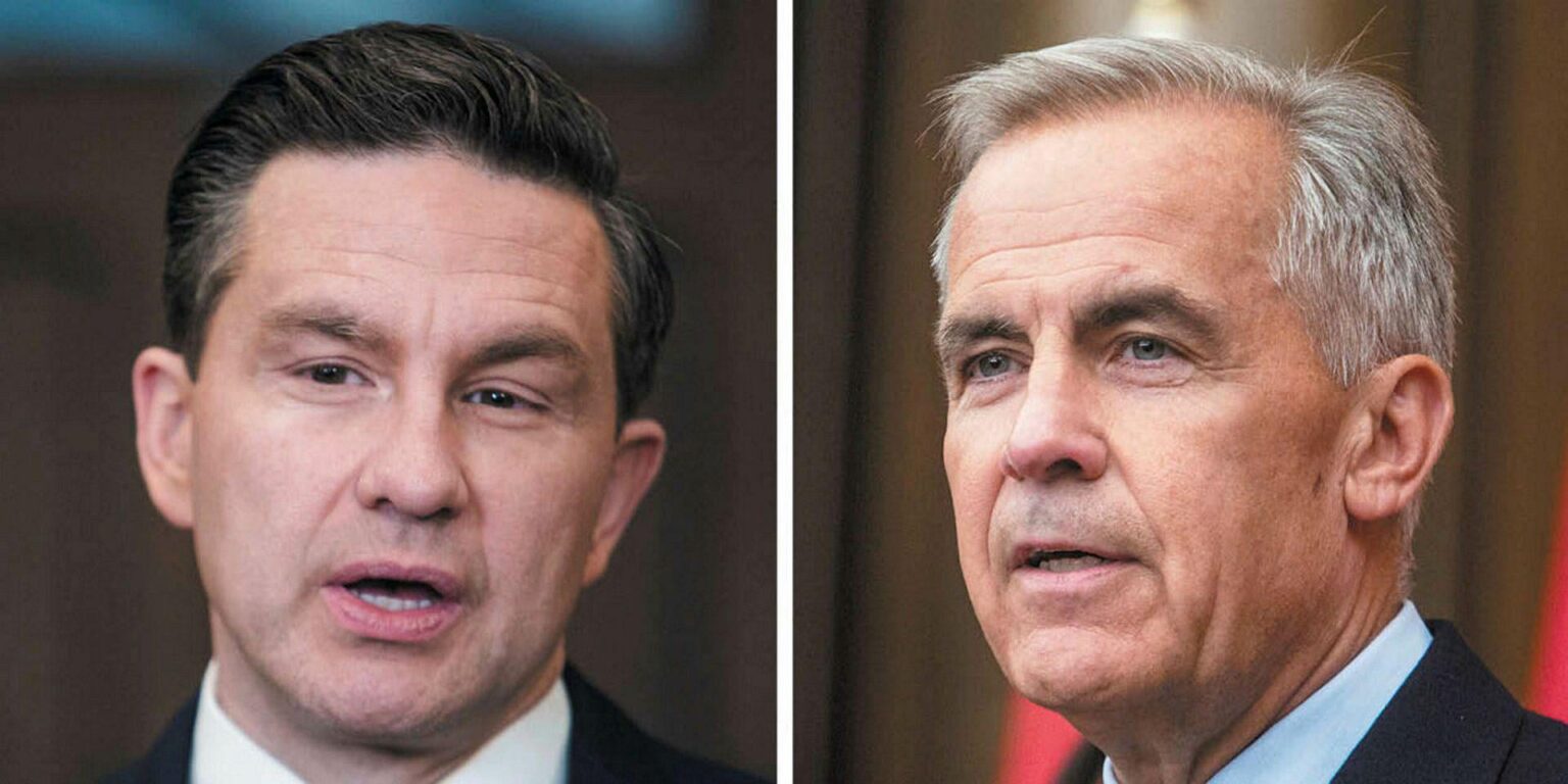 A ‘laser-focused’ Carney and ‘embattled’ Poilievre share contrasting messages in year-end interviews