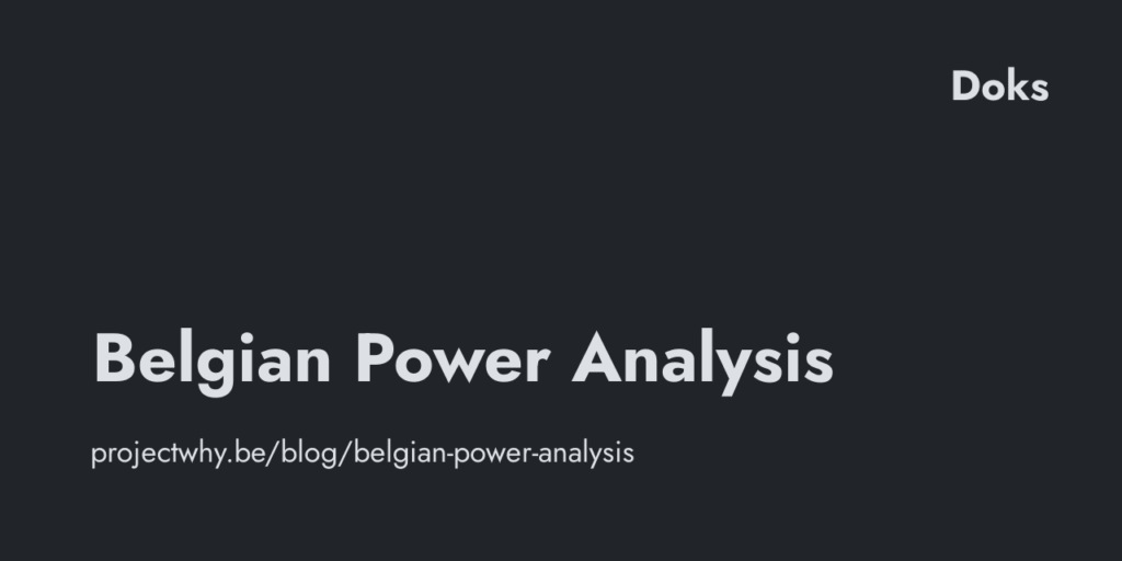 Where do we get our energy from and where does it go? A Belgian energy overview.