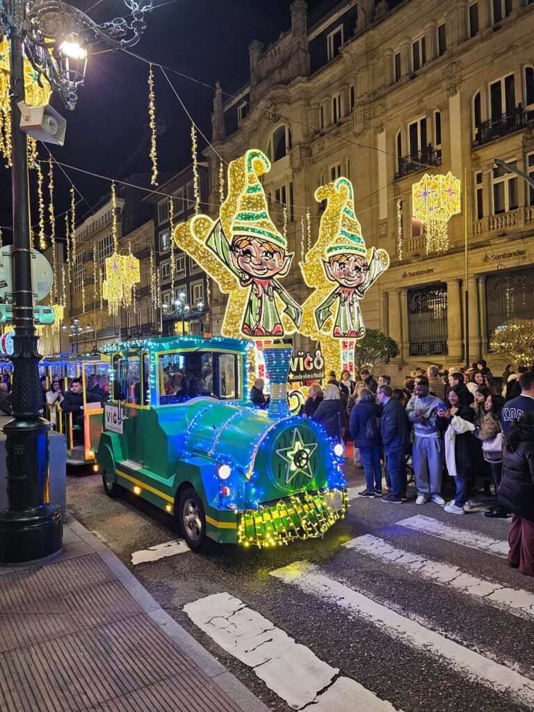 The Christmas lights of Vigo