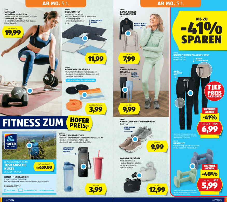 Every year of the year: First they sell you the food and then in the new year the fitness show