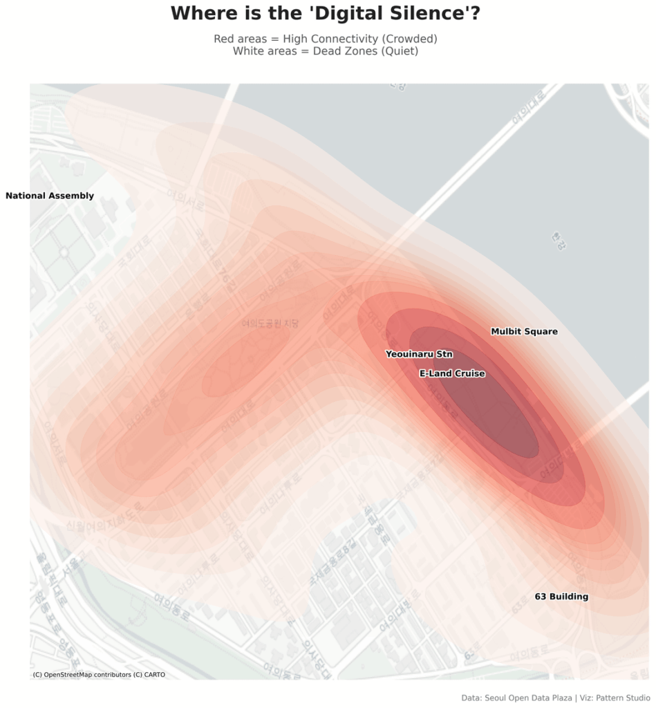 [OC] I tried to digitally detox in Seoul’s most famous park… and found 147 government WiFi hotspots in 3 km
