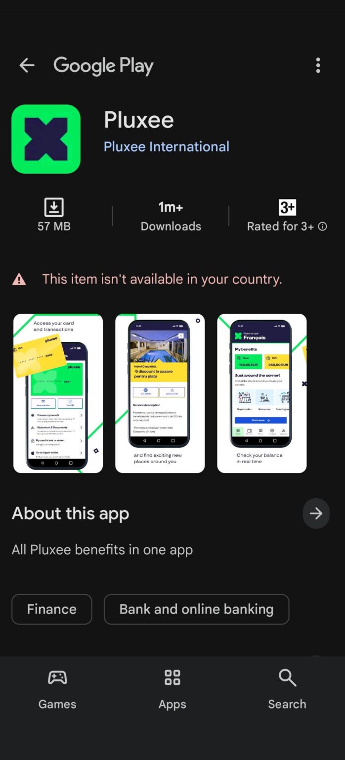 Problem with the Pluxee App