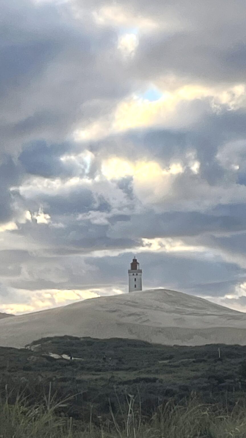 Old Lighthouse on a cloudy afternoon before sunset