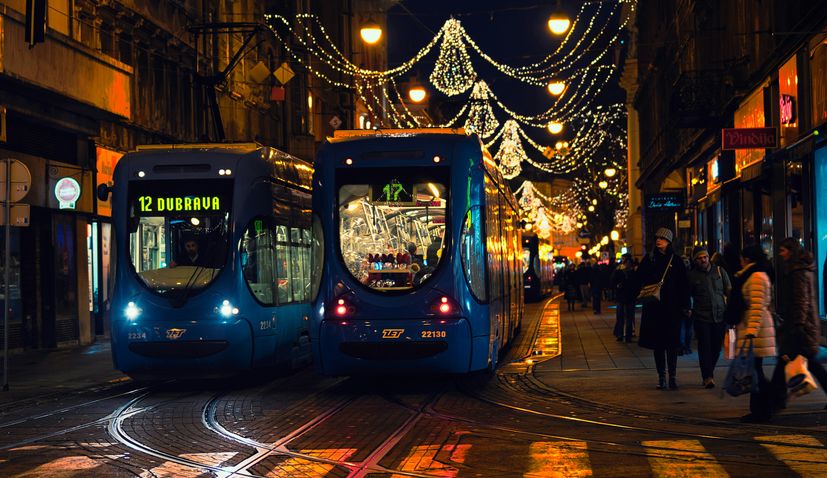Zagreb at night