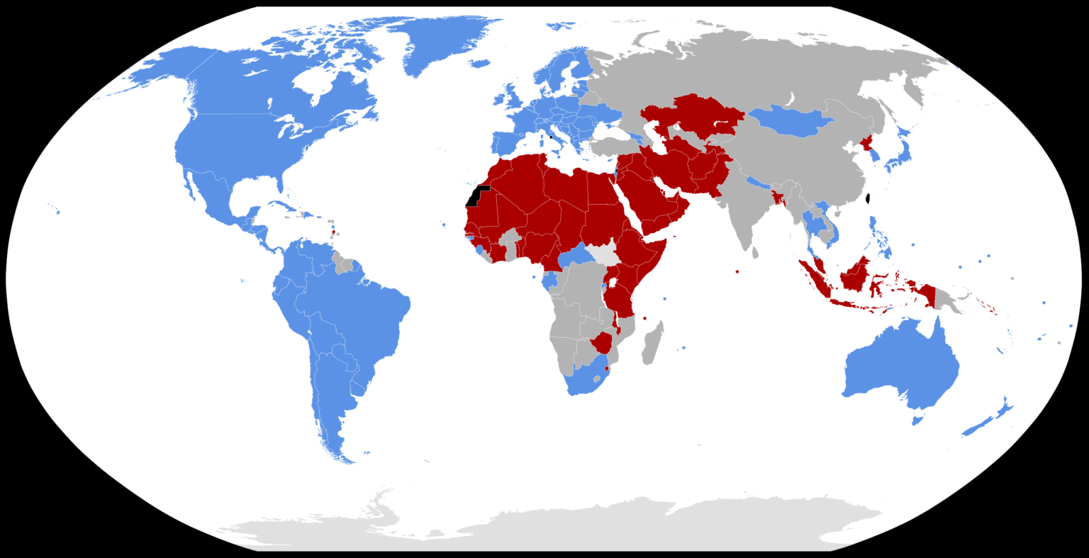 Countries that voted in favour or against LGBT rights in UNGA