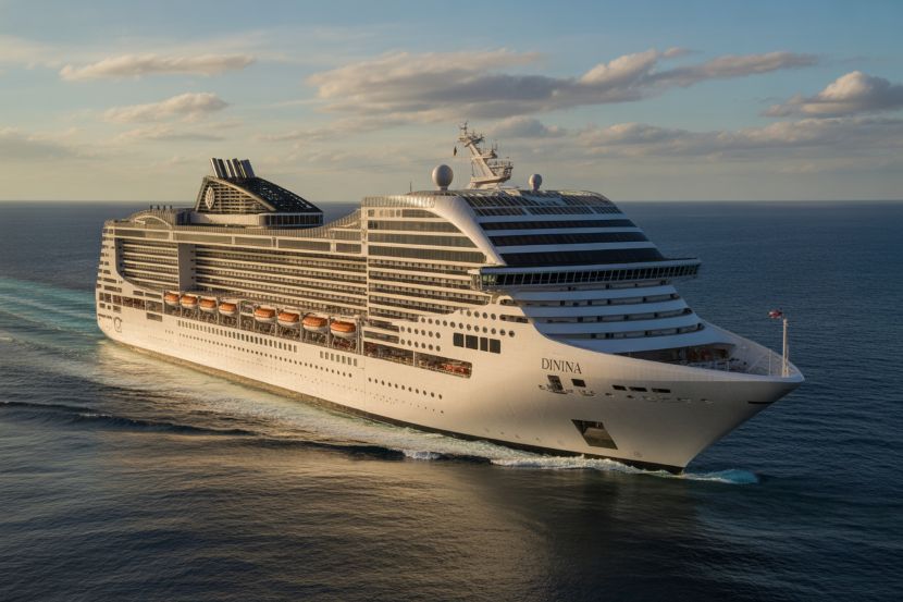 The msc divina sets sail through the mediterranean, visiting some of the region&rsquo;s most iconic destinations.