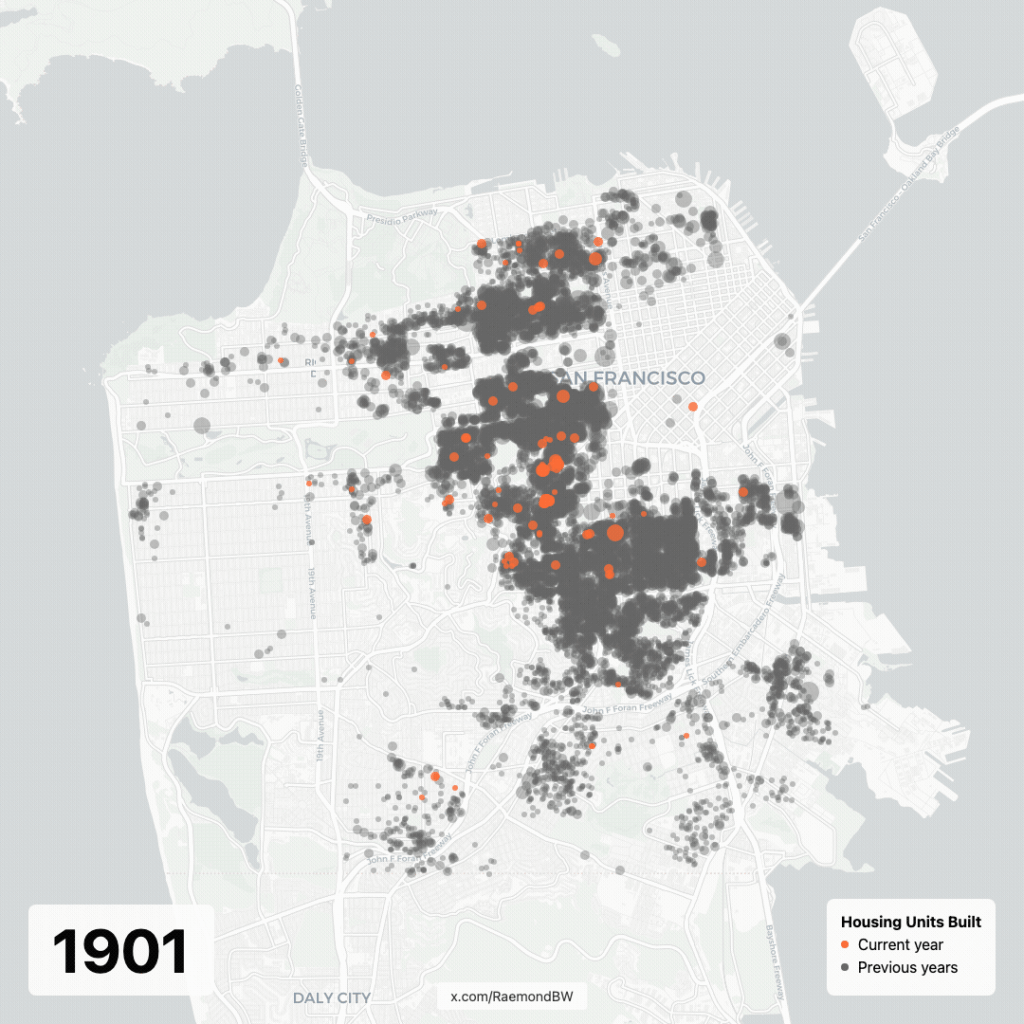 [OC] SF Housing Development 1901-present