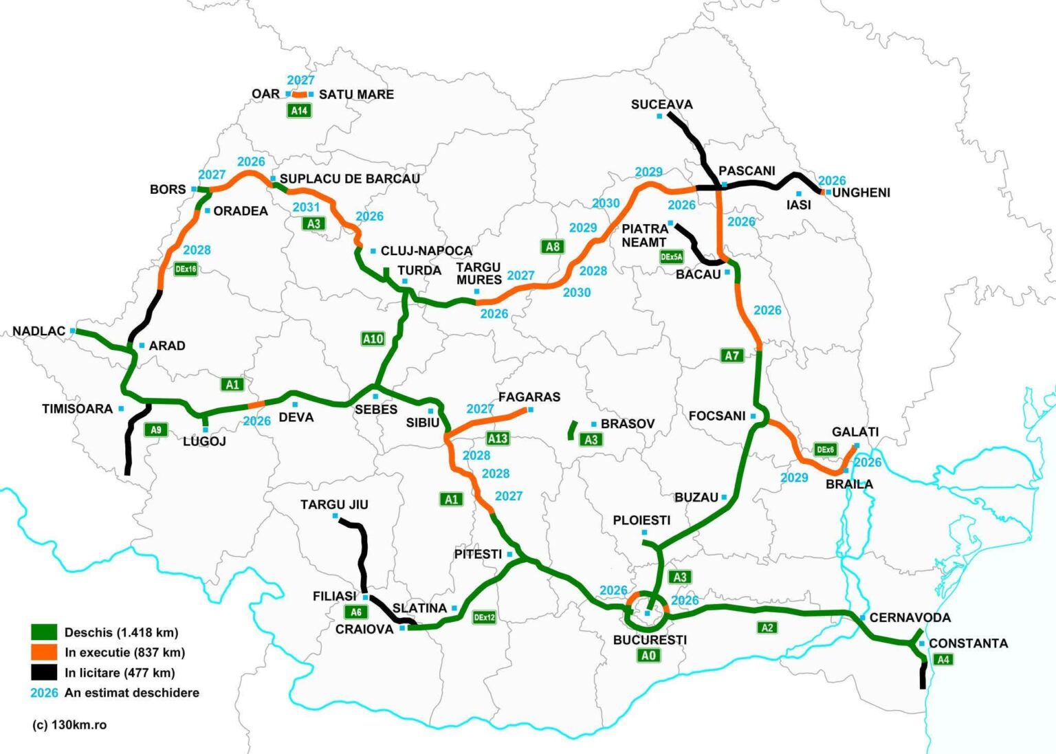 We reached 1418 km from the highway